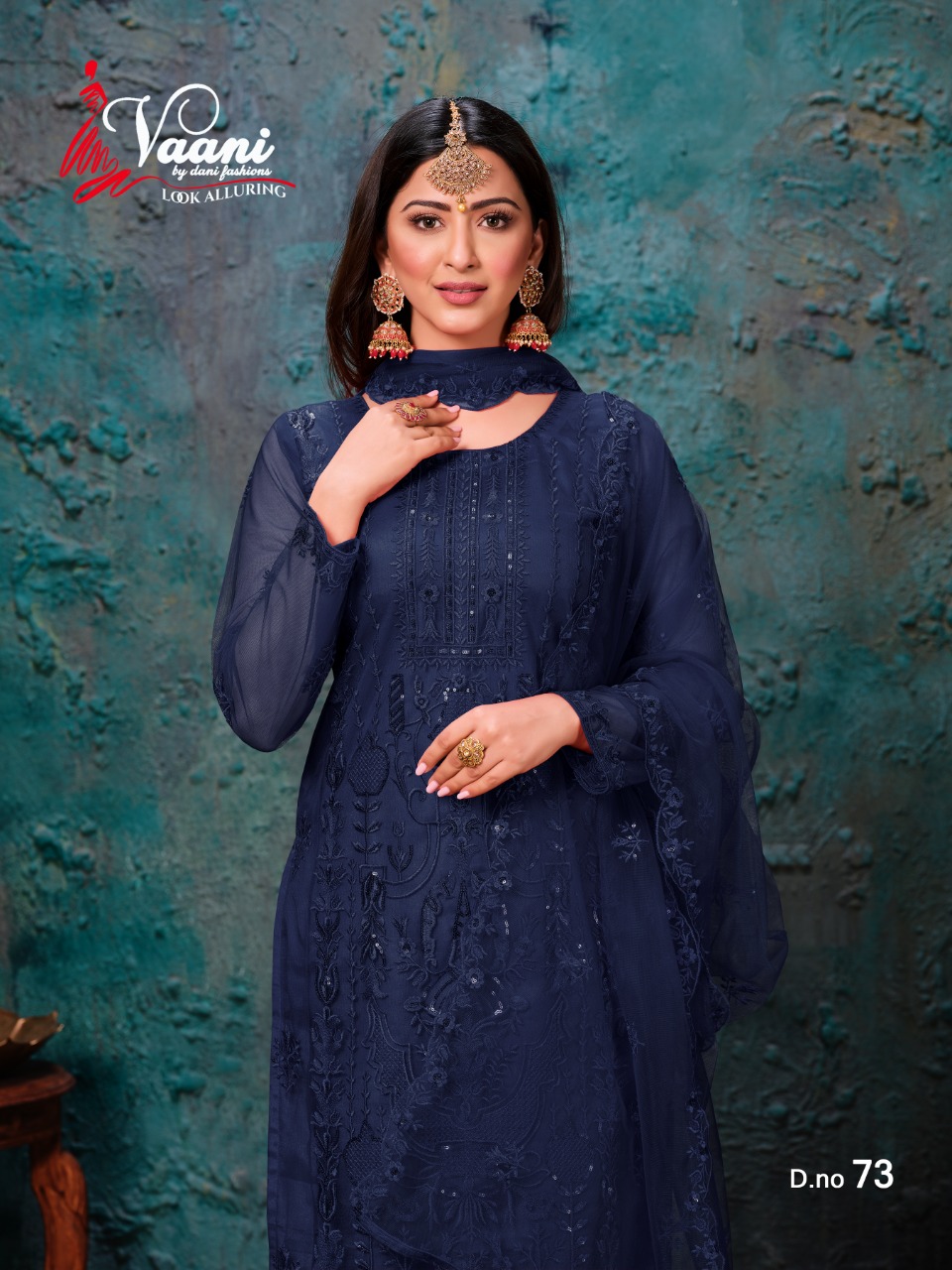 dani vaani vol 7 d no 73 net innovative look salwar suit single