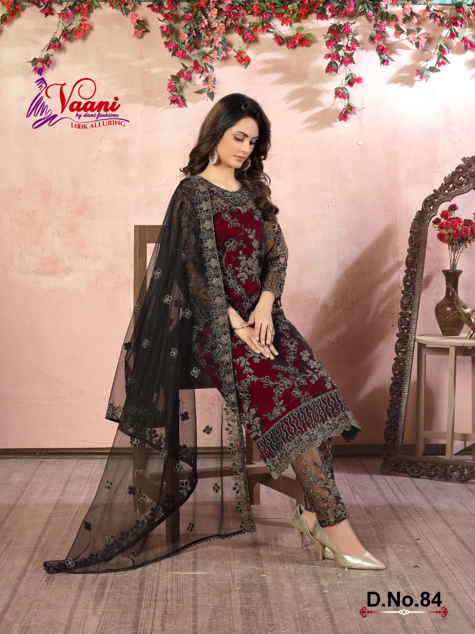 dani vaani vol 8 d no 84 net innovative style salwar suit single