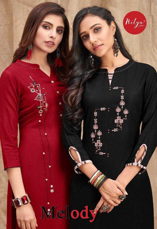 lt nitya melody cotton attractive kurti with bottom catalog