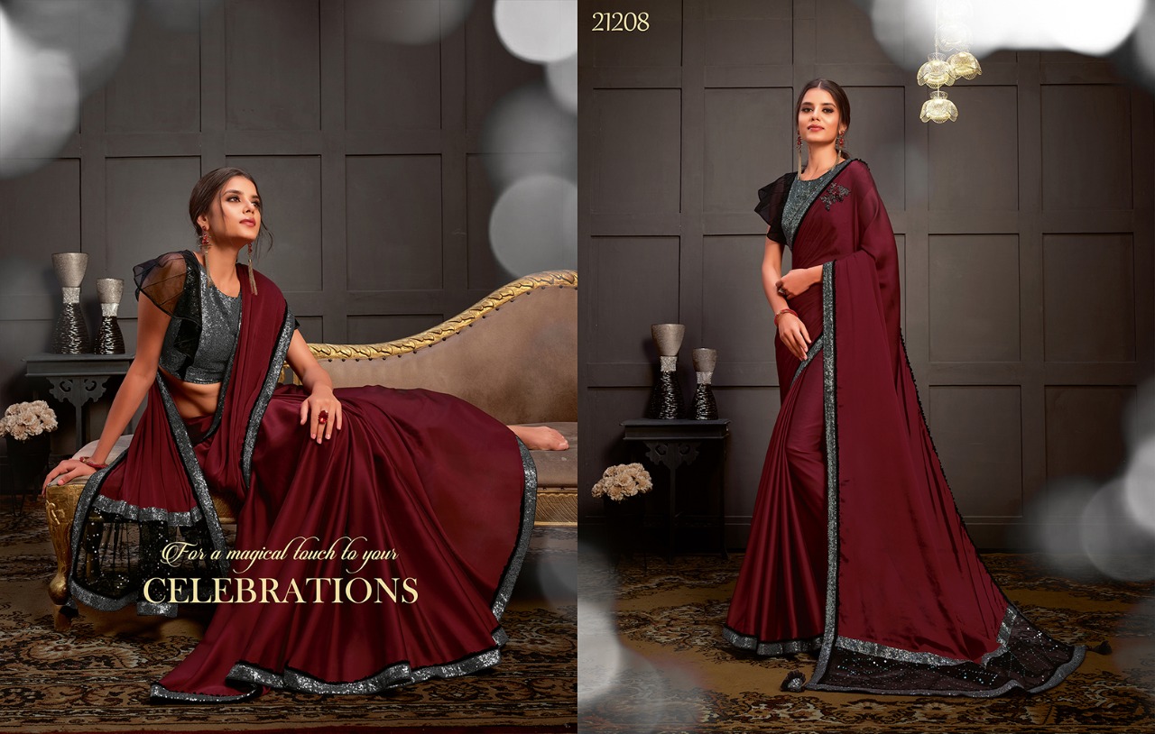 mahotsav Moh manthan 21200 series d no 21208 Sarees dual tone silk georgette Singles