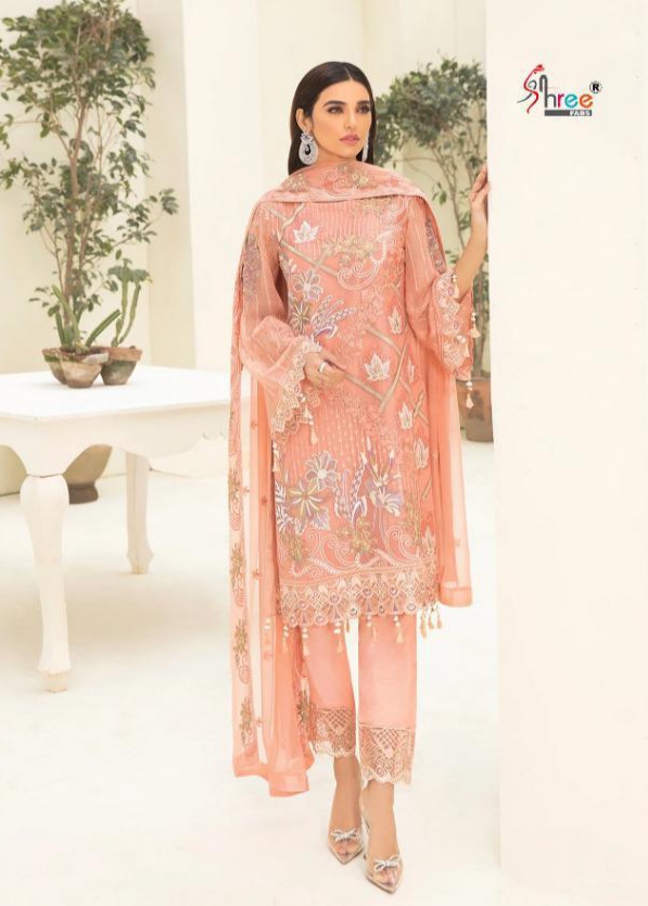 shree fabs 1565 net regal look salwar suit single