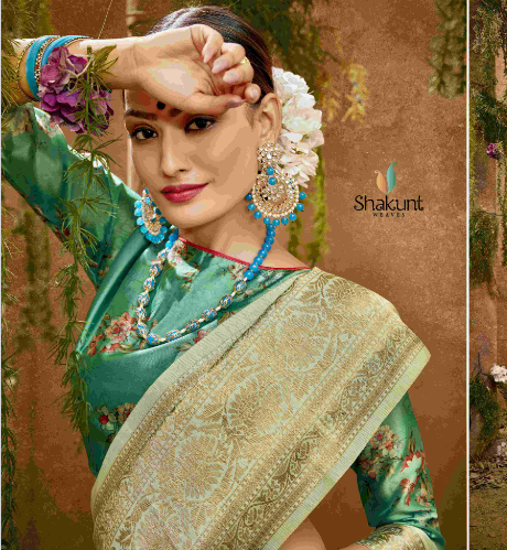 shakunt weaves  malaprabha silk festive look saree catalog