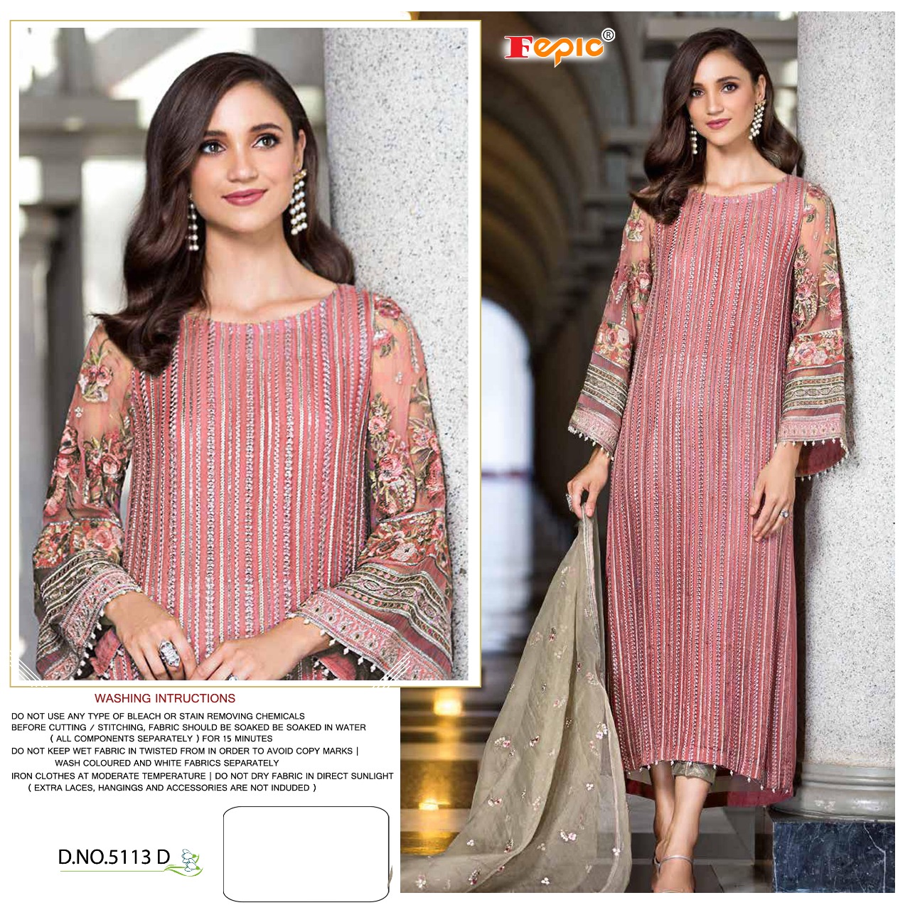 FEPIC Rosemeen  5113 D Salwar Kameez Net Singles