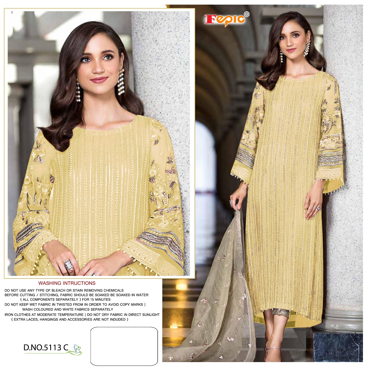 FEPIC Rosemeen  5113 C Salwar Kameez Net Singles