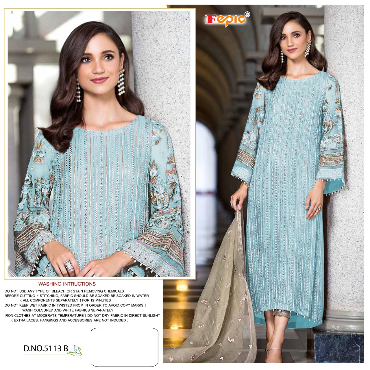 FEPIC Rosemeen  5113 B Salwar Kameez Net Singles