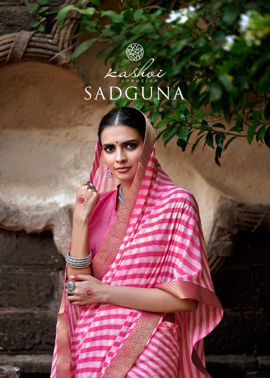 lt kashvi creation sadguna georgget exclusive print saree catalog