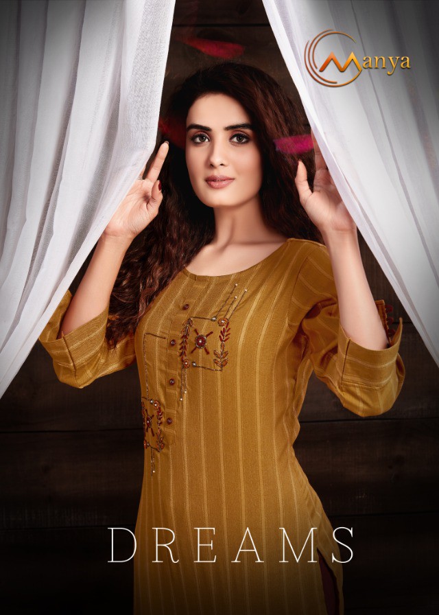 mansi fashion dreams reyon classic trendy look kurti with plazzo catalog