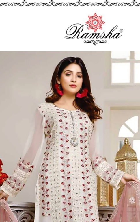 Ramsha ramsha vol 13 r 315 to r 318  Georgget gorgious look salwar suit catalog