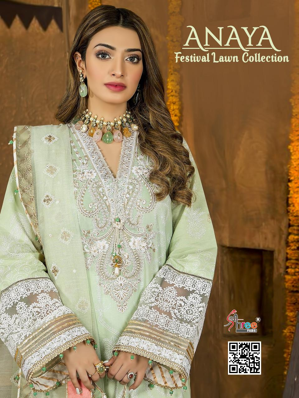 shree fab anaya festival lawn collection pure lawn cotton innovative look cotton dupatta salwar suit  catalog