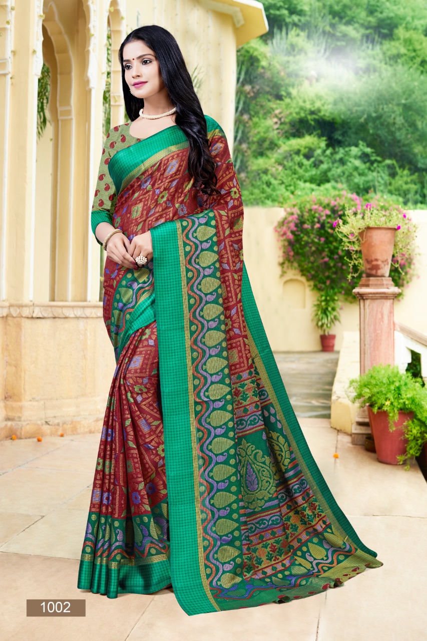 bansi  Brasso Silk 2 innovative style saree catalog