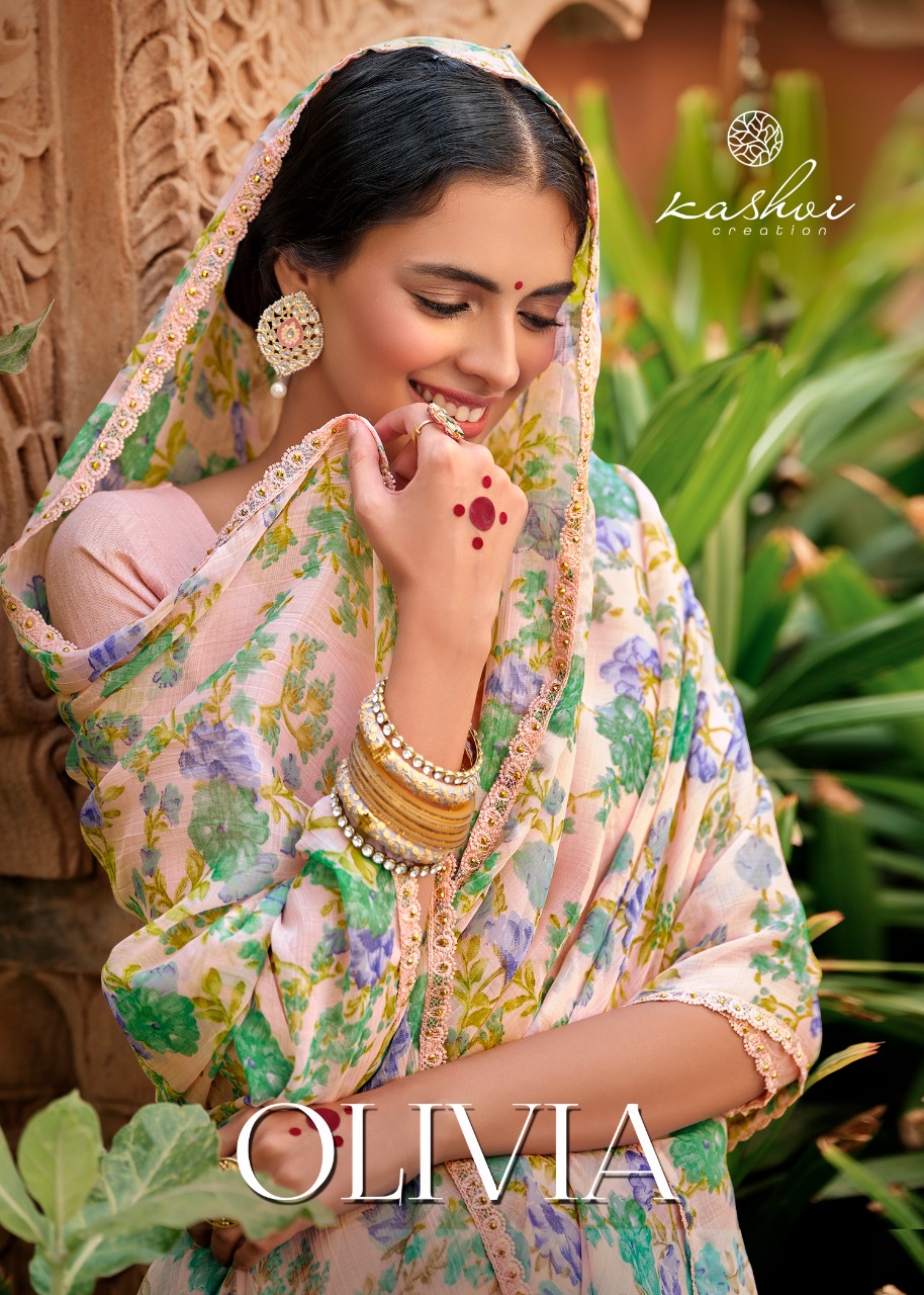 lt kashvi creation olivia chiffon gorgeous look saree catalog