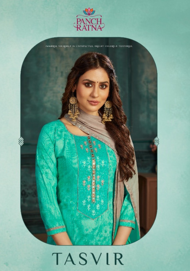 panch ratna tasvir cotton  elegant salwar suit catalog