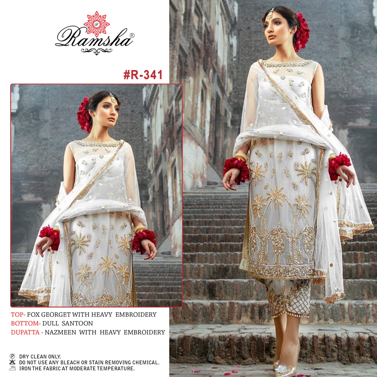 Ramsha Ramsha r-241 Salwar Kameez Georgget Singles