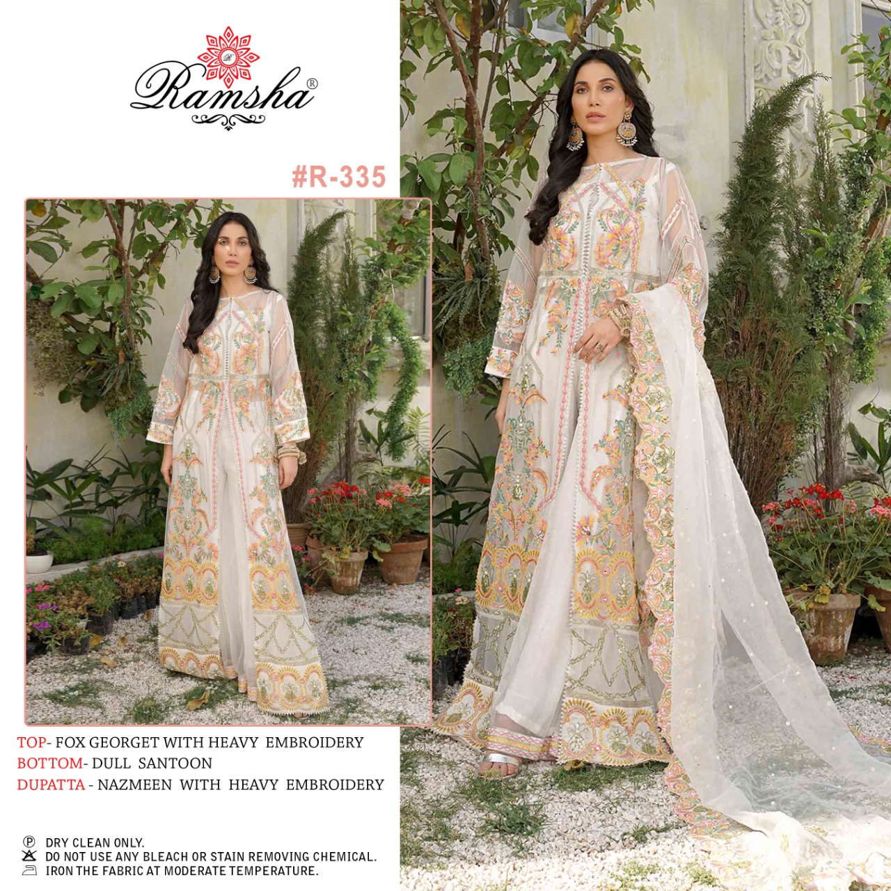 Ramsha ramsha r-335 Salwar Kameez Georgget Singles