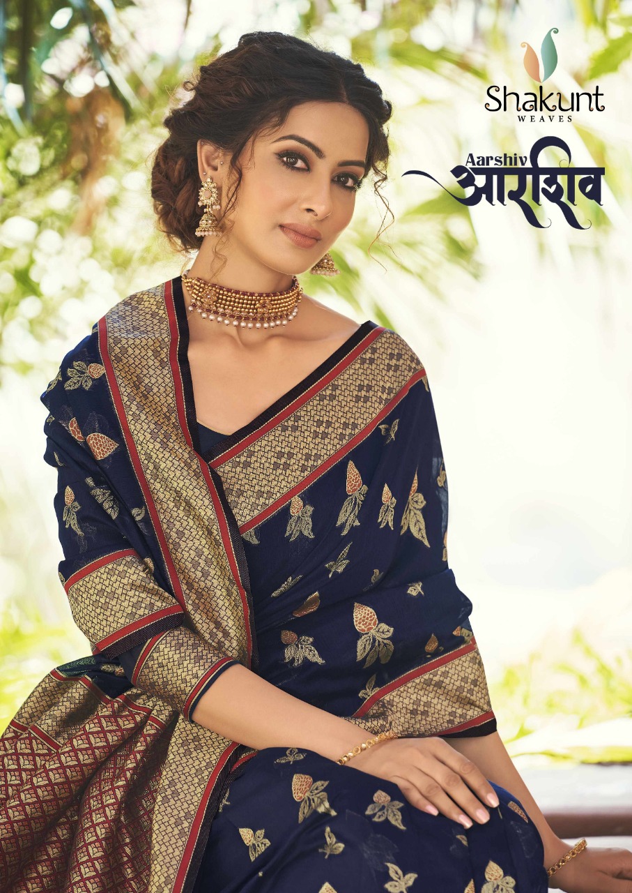 shakunt weaves aarshiv cotton iinovative style saree catalog