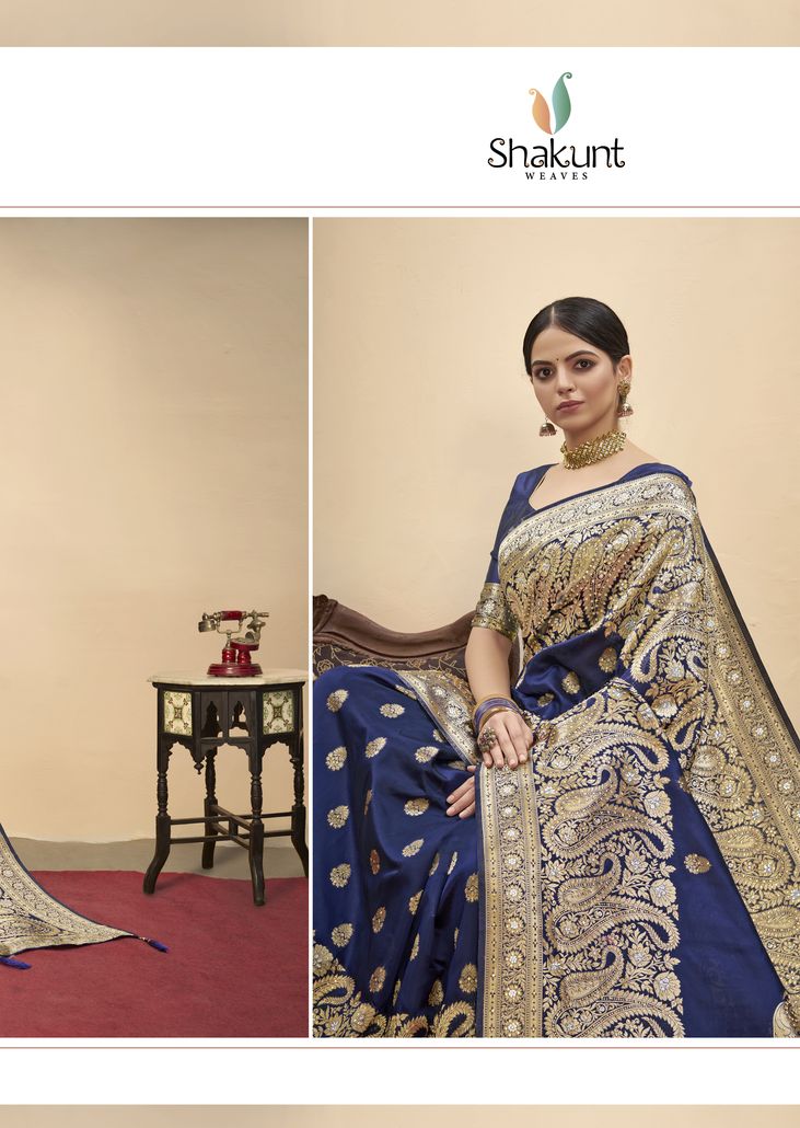 shakunt weaves anupa art silk regal look saree catalog