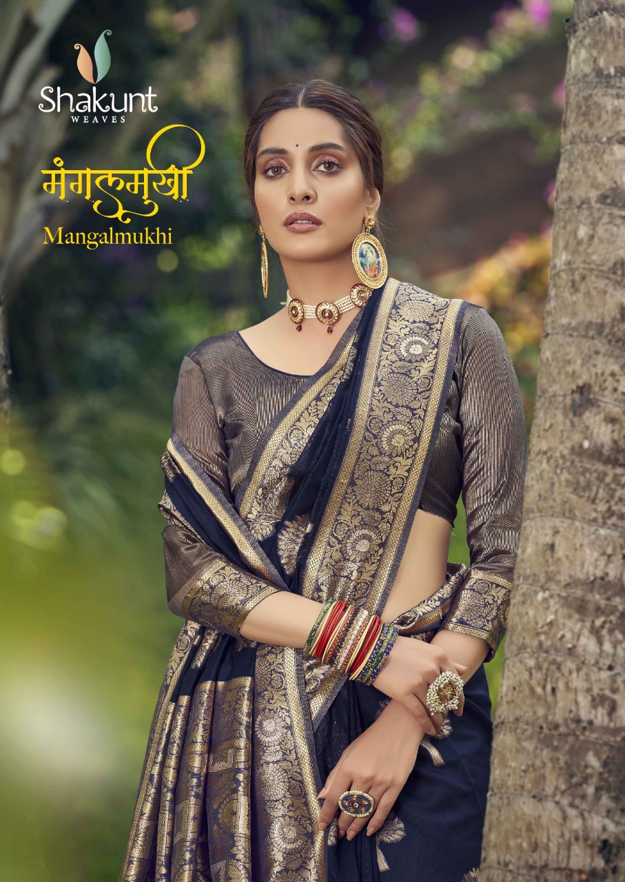 shakunt weaves mangalmukhi cotton gorgeous look saree catalog