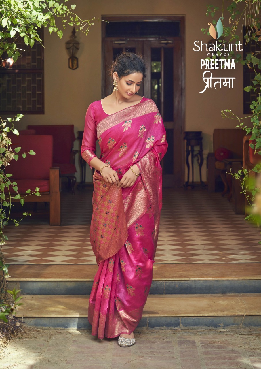 shakunt weaves preetma cotton decent look saree catalog