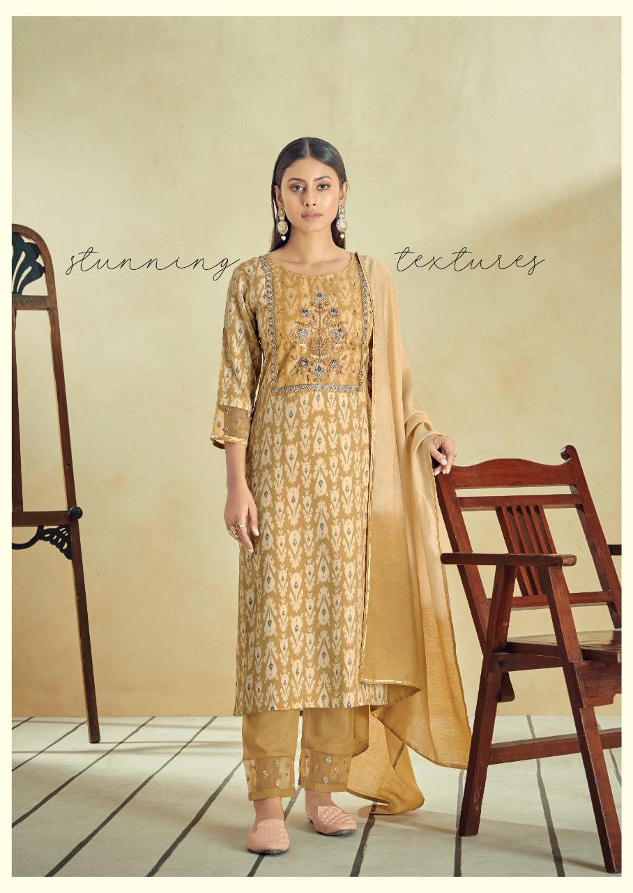 vink symphony muslin new and modern style kurti with bottom and dupatta catalog