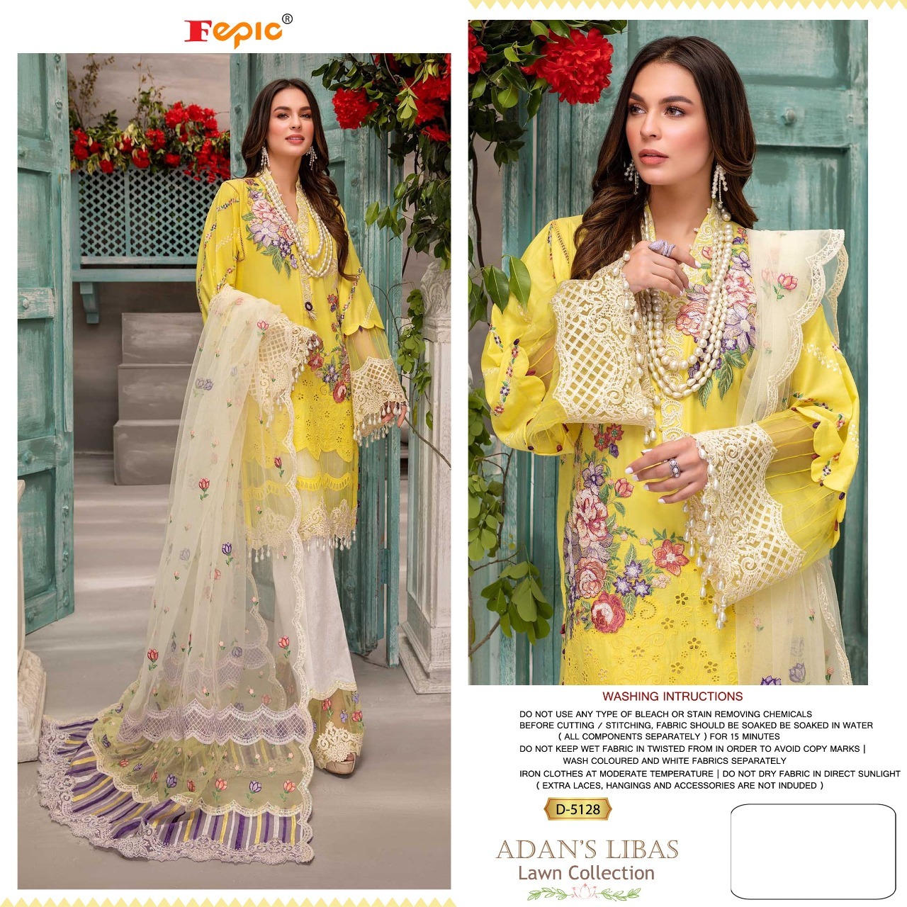 fepic rosemeen adans libas d 5128 cotton classic trendy look salwar suit singal