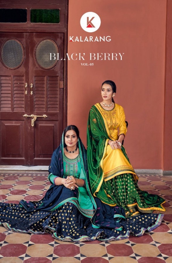 kalarang black berry vol 5 jam silk astonish look salwar suit catalog