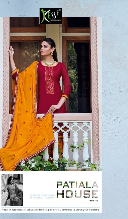 kessi fabrics patiyala house vol 85 jam silk gorgeous look salwar suit catalog