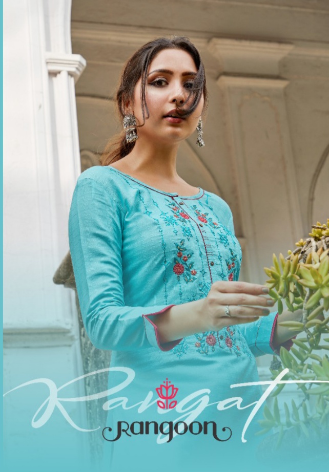 kessi rangoon rangat silk decent look kurti catalog