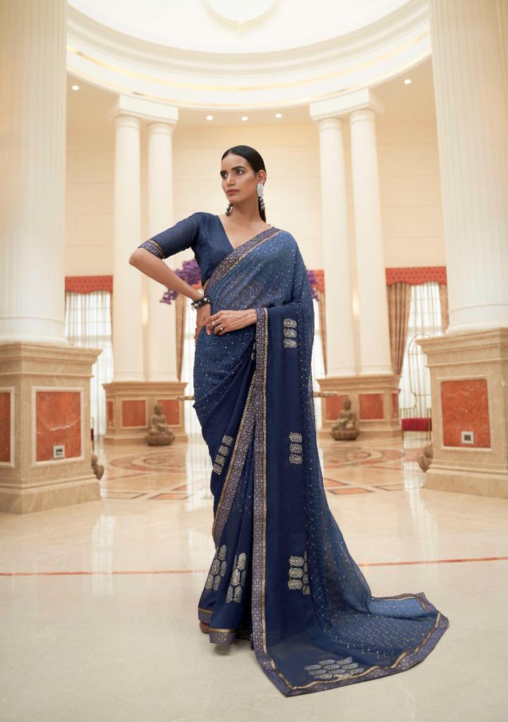 lt kashvi creation revanta georgget  decent look saree catalog