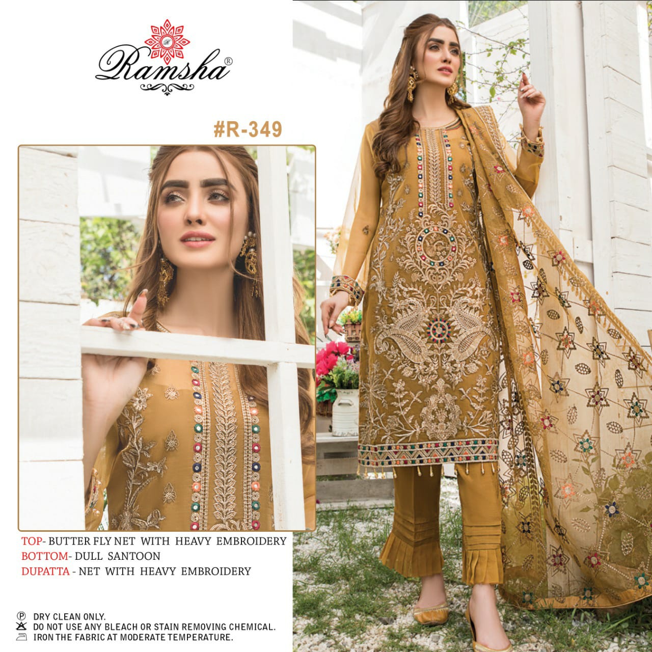 Ramsha Ramsha r-349 Salwar Kameez Georgget Singles