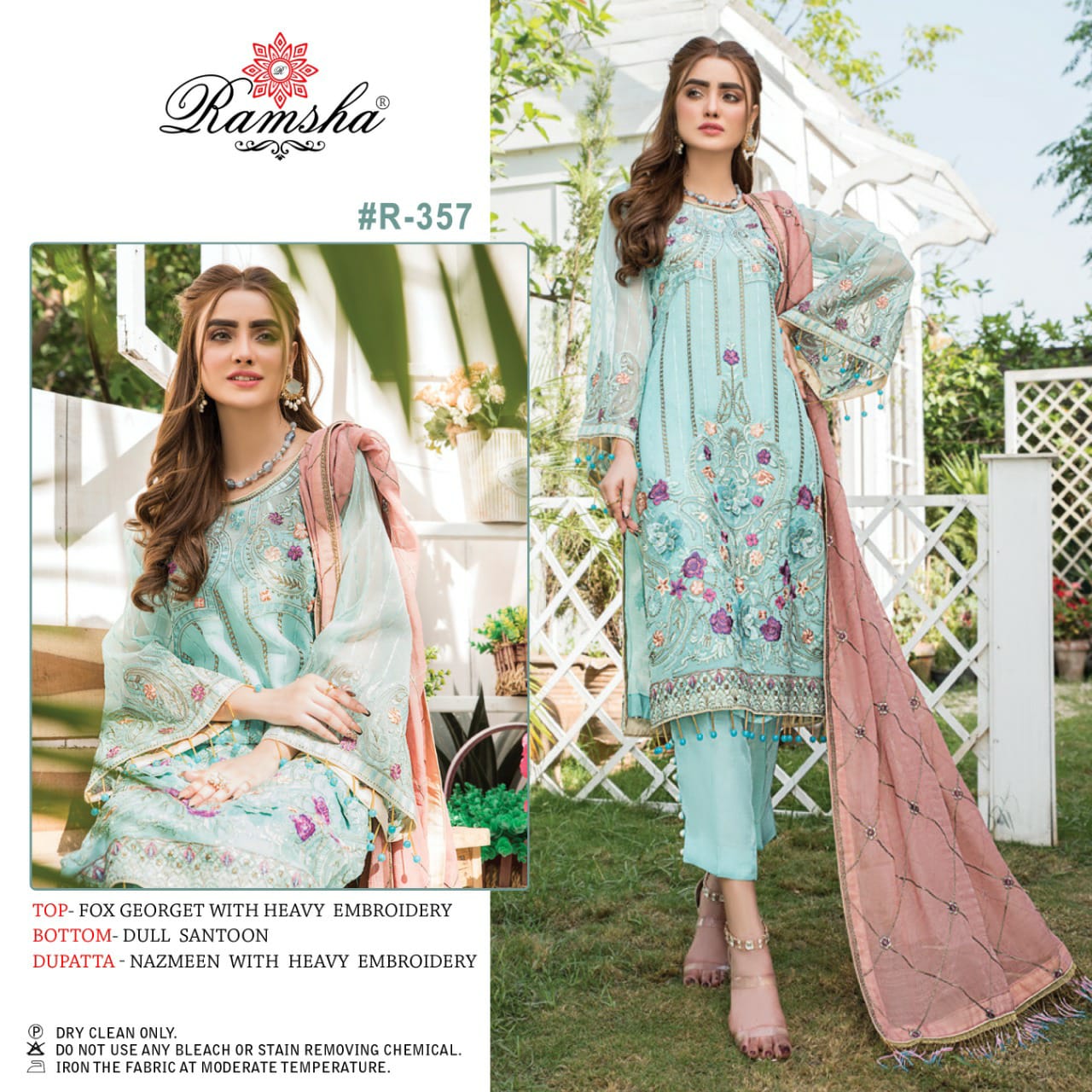 Ramsha Ramsha r-357 Salwar Kameez Georgget Singles