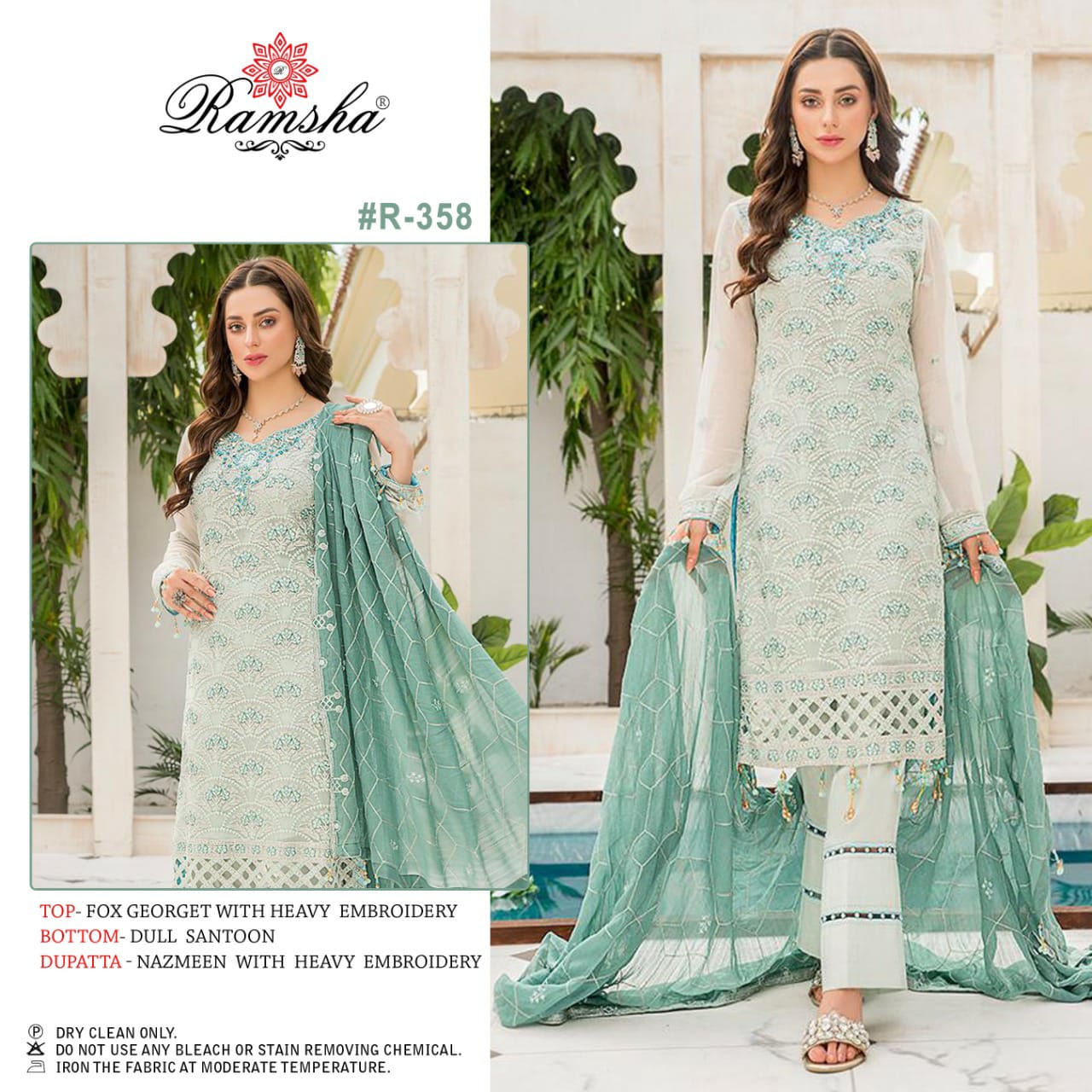 Ramsha Ramsha r-358 Salwar Kameez Georgget Singles