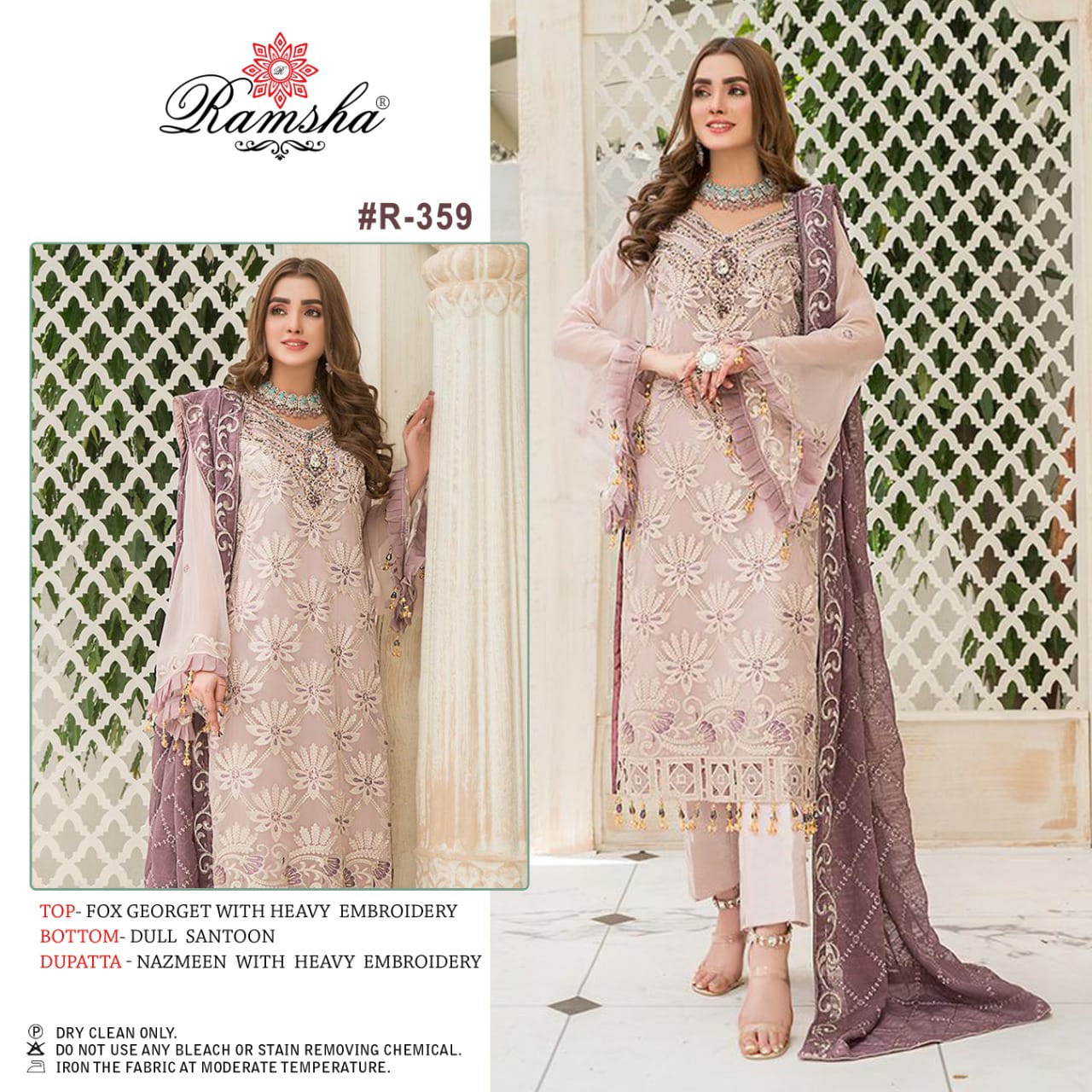 Ramsha ramsha r-359 Salwar Kameez Georgget Singles