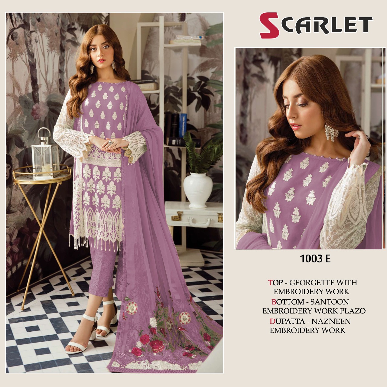 scarlet SCARLET 1003 E Salwar Kameez Georgget Singles