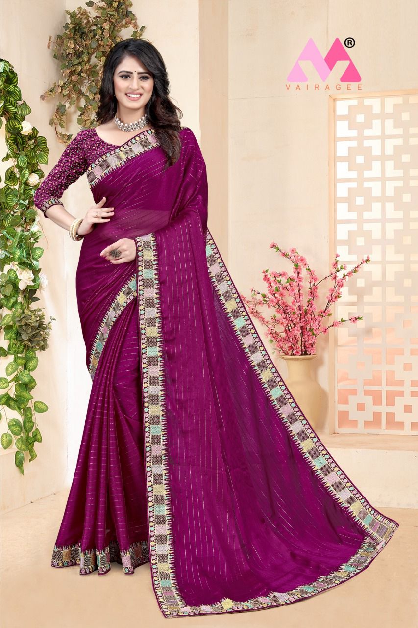 vivera internation madhvi chiffon catchy look saree catalog