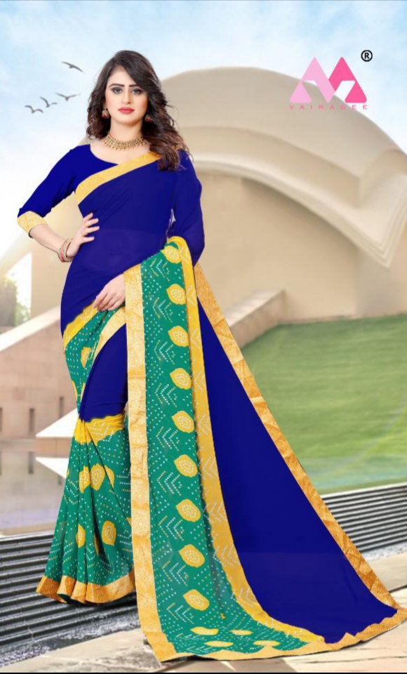 vivera saraswati 6 georgette decent look saree catalog