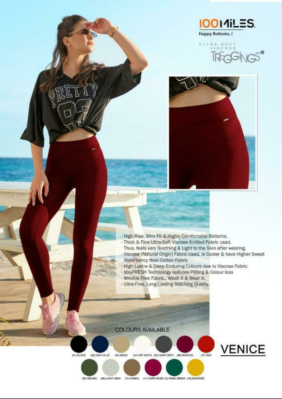 100 miles venice viscose attractive fancy style pant catalog