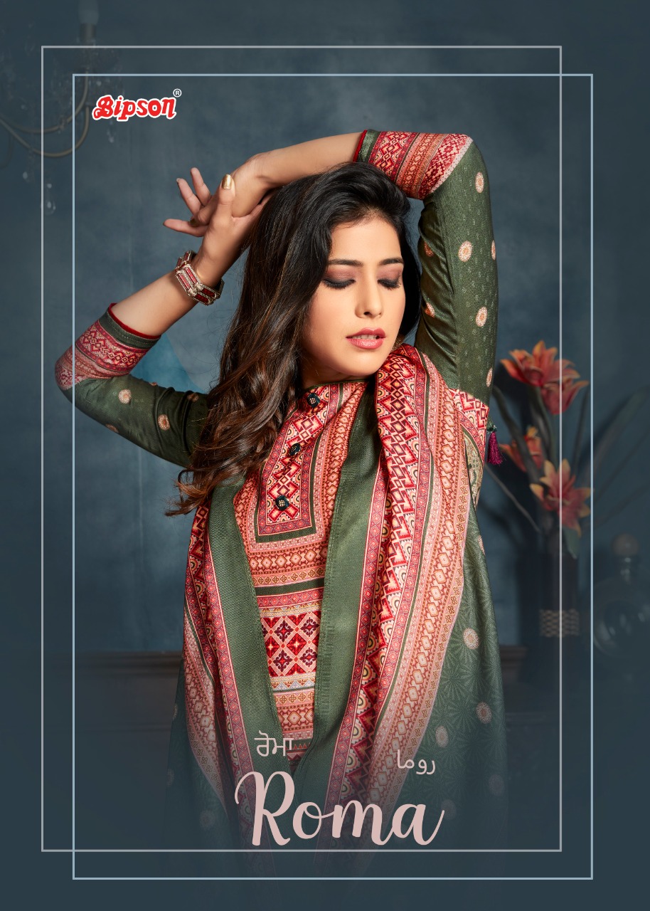 bipson roma 1088 to 1091 Woollen Pashmina exclusive print and colours salwar suit catalog