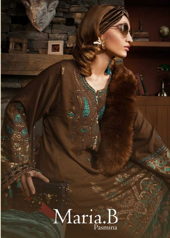 deepsy suit maria b pashmina grandeur salwar suit catalog