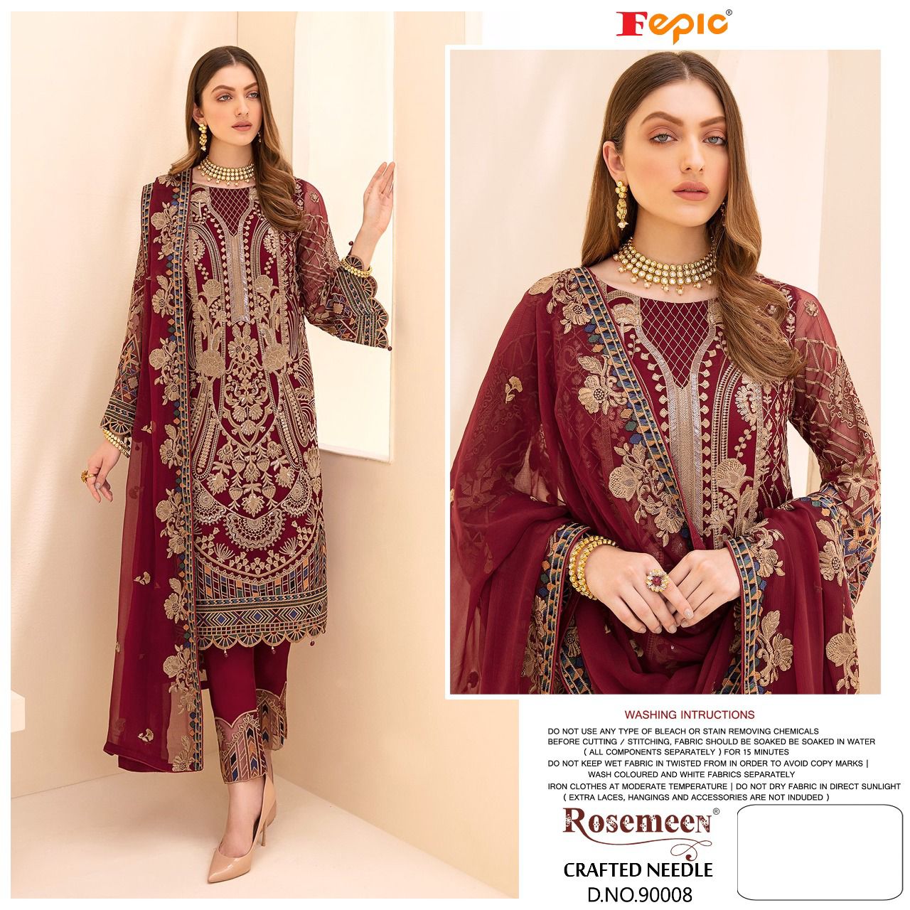 FEPIC ROSEMEEN 90008 Salwar Kameez Georgget Singles