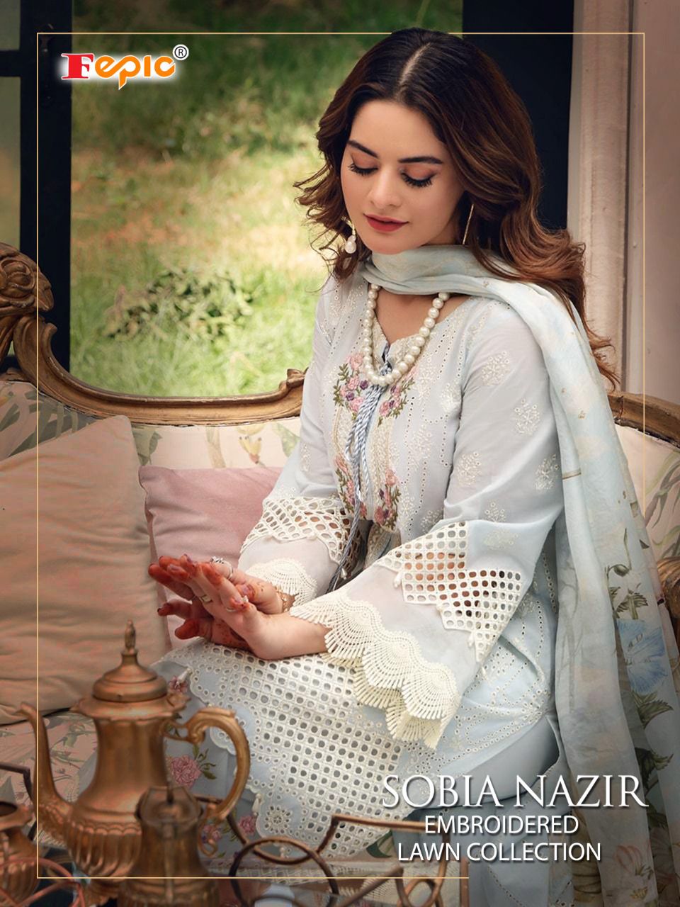 fepic rosemeen sobia nazir cotton regal look salwar suit catalog