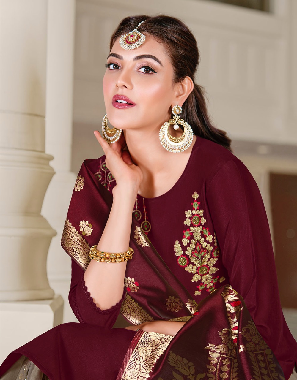 lilly and lali shringar silk astonish style kurti bottom with dupatta catalog