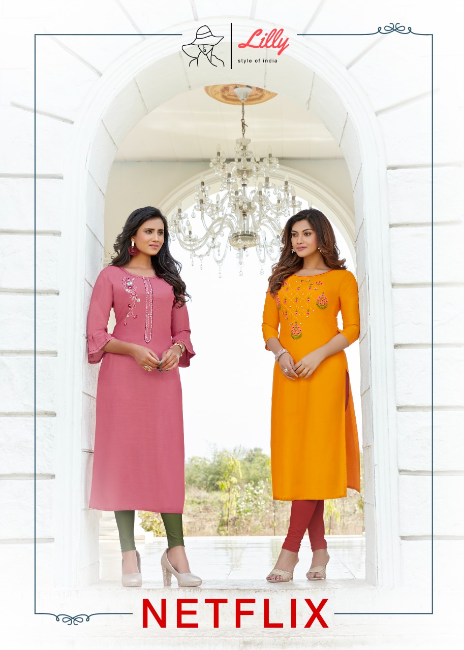 lilly style of india netflix rayon new and modern style kurti catalog