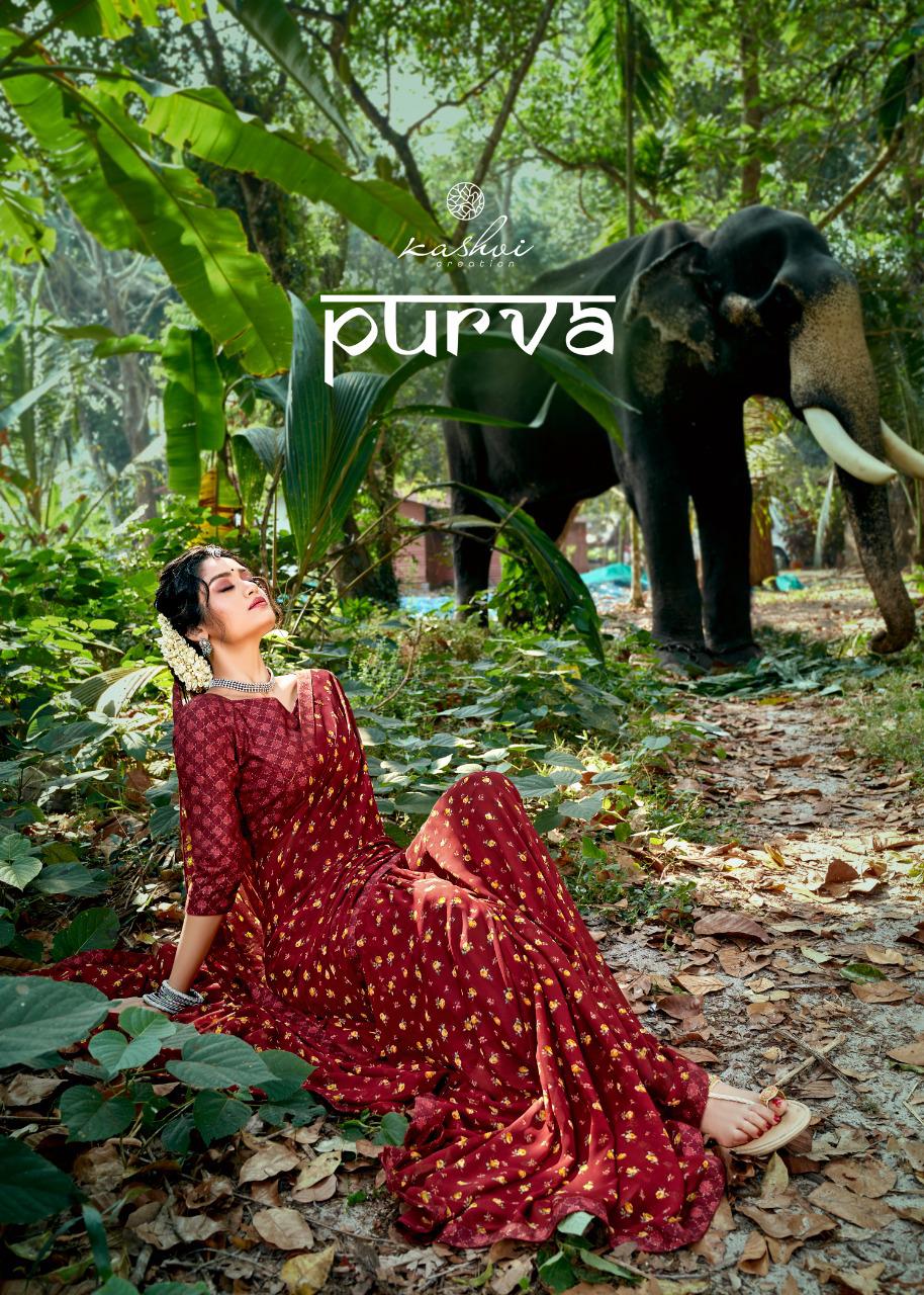 lt kashvi creation purva Weightless attrective look saree catalog