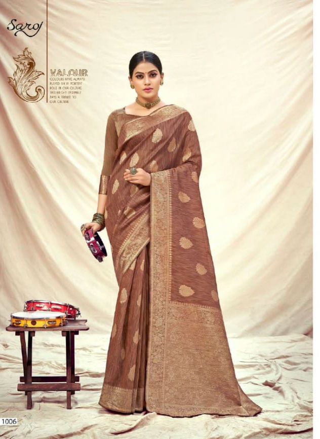 saroj sofia banarsi silk elegant look saree catalog