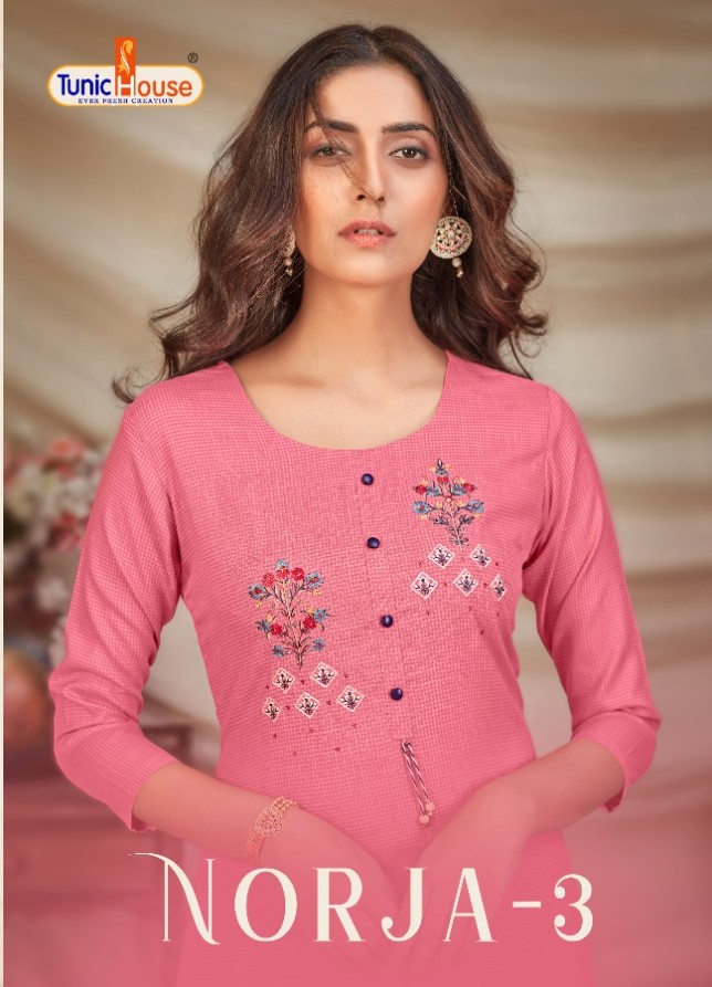 tunic house norja 3 viscouse graceful look kurti catalog