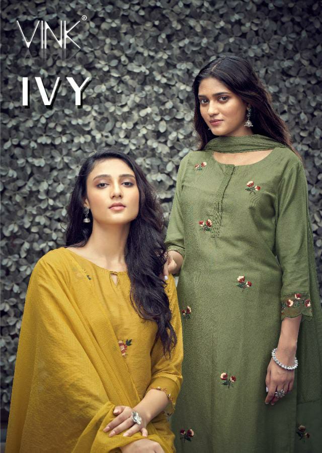 vink ivy viscose new and modern style kurta with pant and dupatta catalog