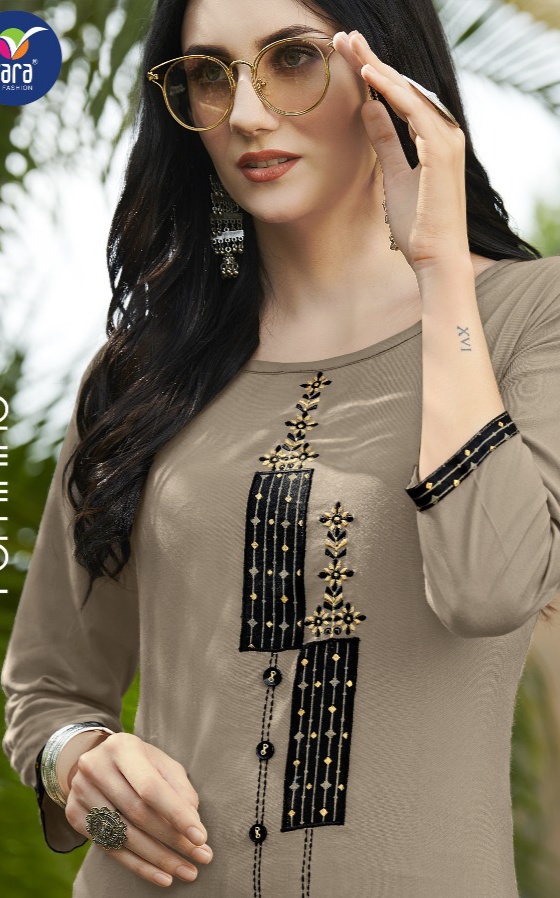 vitara fashion creta rayon graceful look kurti with pant catalog