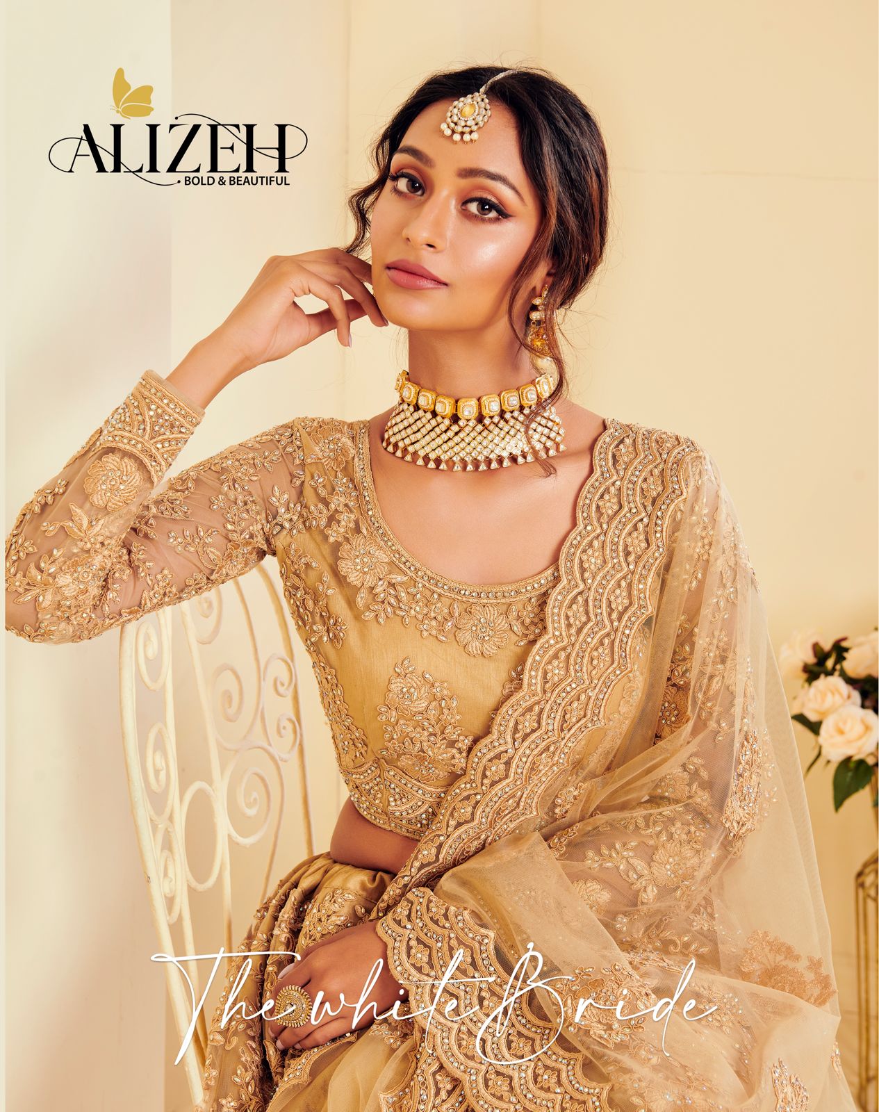 Alizeh the white bride net grandeur lehenga catalog