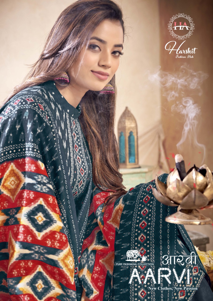 alok suit harshit Fashion aarvi Pure Wool Pashmina authentic fabric salwar suit catalog