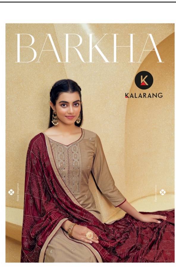 kalarang barkha silk elegant salwar suit catalog